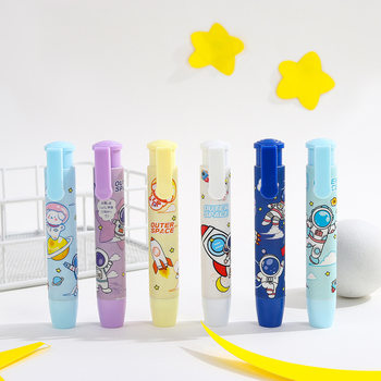 Press Eraser Primary School Children's Kindergarten Children's Learning Supplies Cute Cartoon Stationery Creative Rubber Pen Wholesale