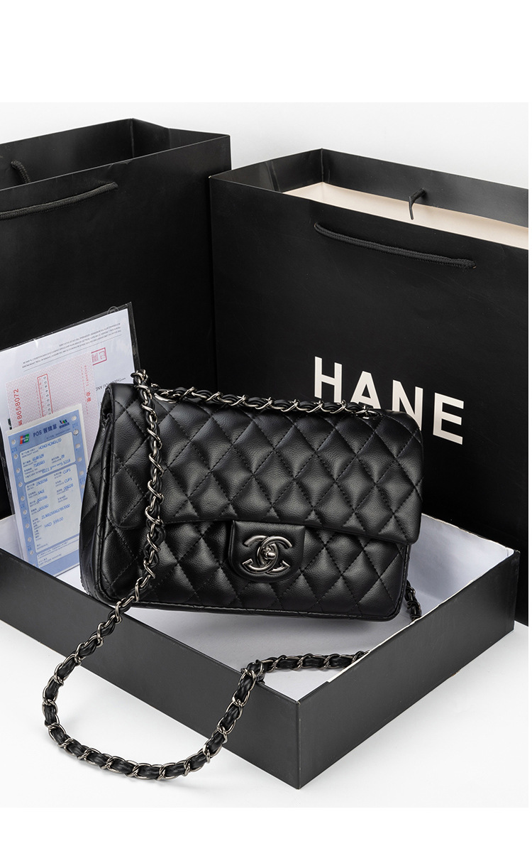 Chanel CF Classic Rhomboid Chain All-match Genuine Leather Messenger Bag Small Chanel Style Bag High-end Texture Purchasing Women's Bag 20 O1CN01jtzP5M1HFvjvb7EsF !!2771570729 0 cib