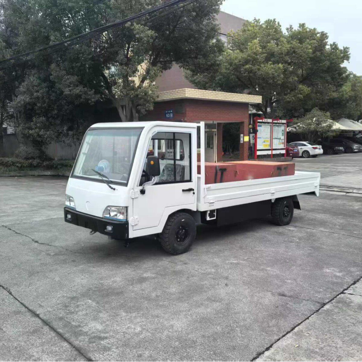 3 tons electric truck test weight vehicle electric flat truc...