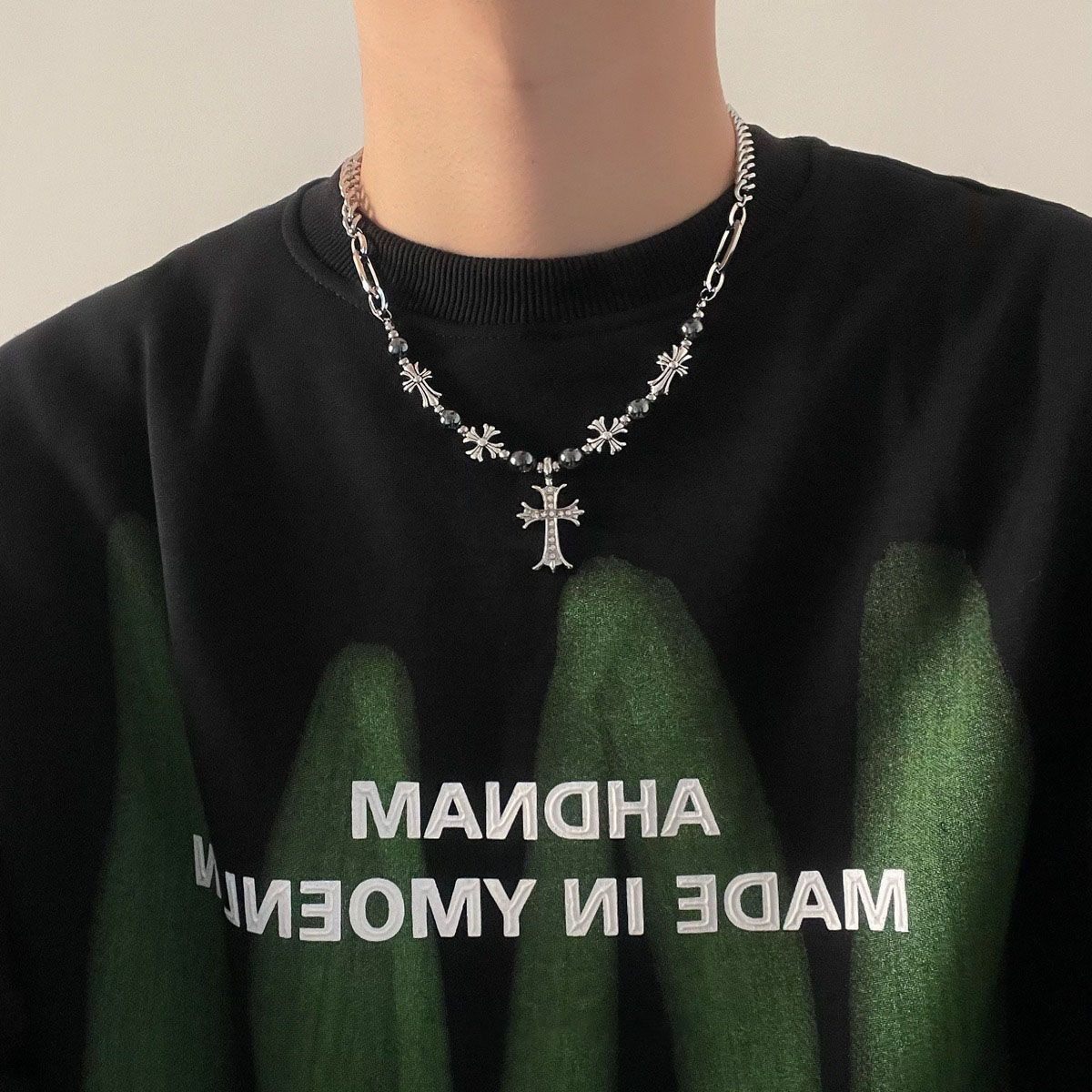 项链男钛钢不掉色简约百搭饰品女毛衣链新款时尚个性爆款嘻哈配饰