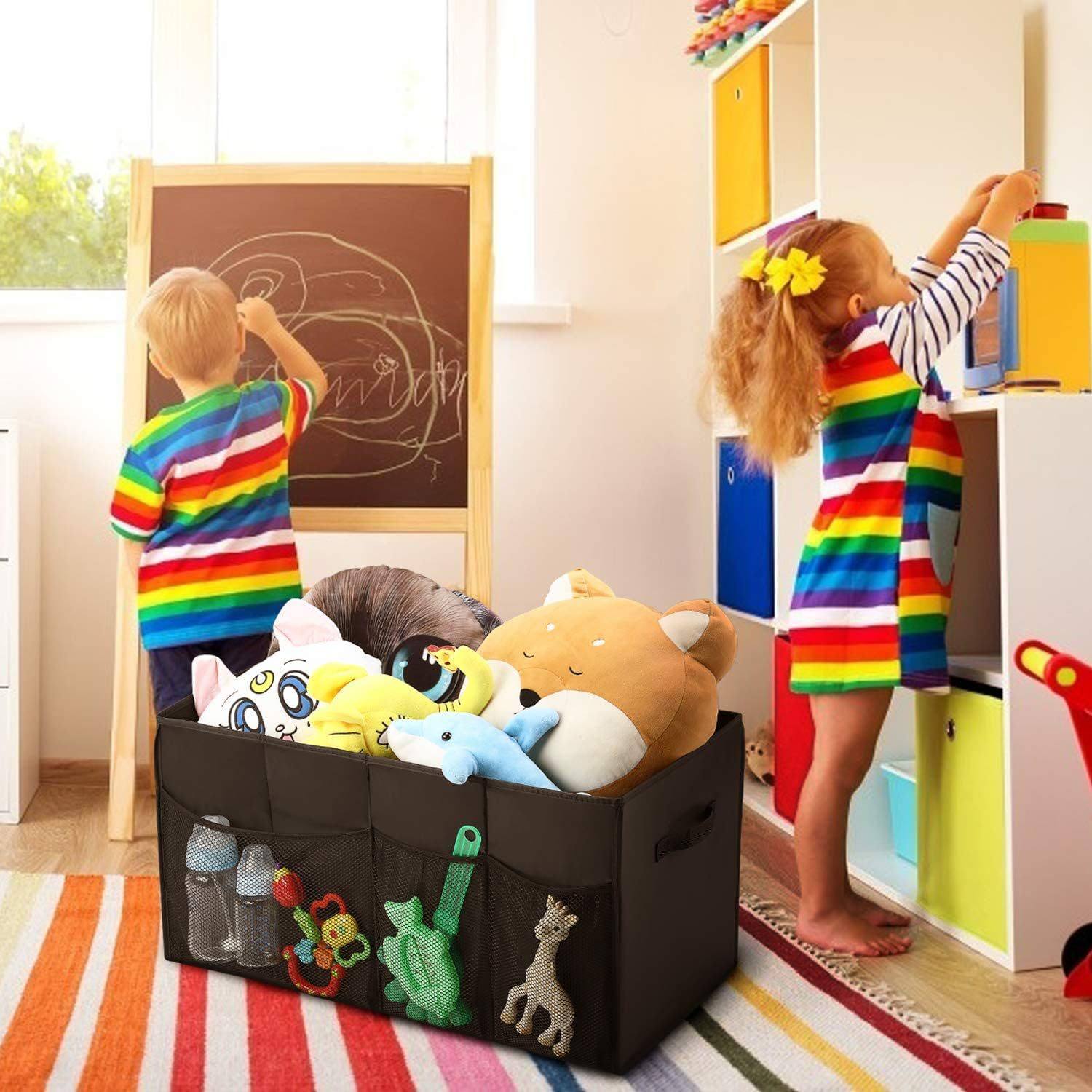 Amazon Car Backup Storage Box Car Storage Box Oxford Cloth Car Supplies Storage Box Folding Storage Box