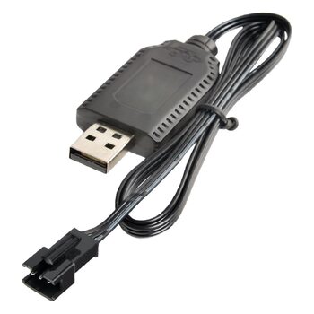 7.4V sm-3p connector charging cable with protection board full of light-off display remote control car toy accessories charging cable