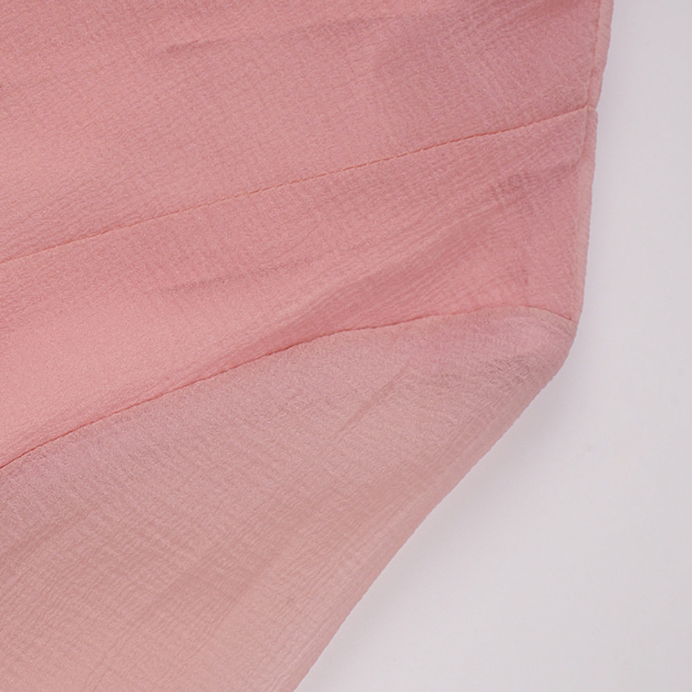 Đầm maxi nữ thắt eo tay dài cổ tròn chất liệu polyester — Đen, Hồng, Đỏ chi tiết 12