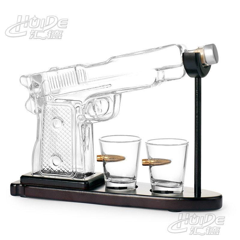 Amazon whiskey wine set suit borosilicate pistol suit wine separator borosilicate glass wine container