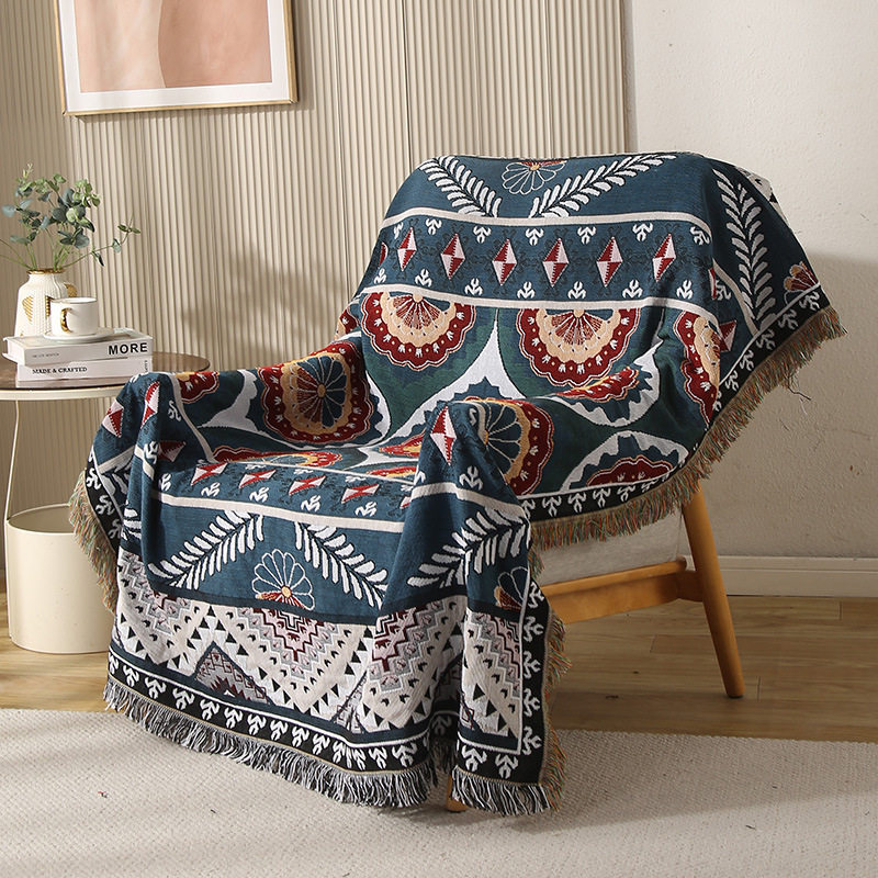 North American style blanket Navajo Tapestry sofa blanket multifunctional blanket Four Seasons thread blanket nap blanket one-piece delivery