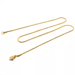 304 Stainless Steel Plated Golden Snake Chain Titanium Steel Unisex Fashion Accessories Chain Jewelry Snake Bone Necklace