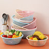 Large Plastic Colander for Home Use, Vegetable Washing Basket, Fruit Strainer, Kitchen Thickened Fruit Basket
