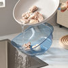 Drain Basket Vegetable Washing Basin Kitchen Multifunctional Rice Washing Basket Italic Plastic Large Capacity Washing Fruit Wholesale