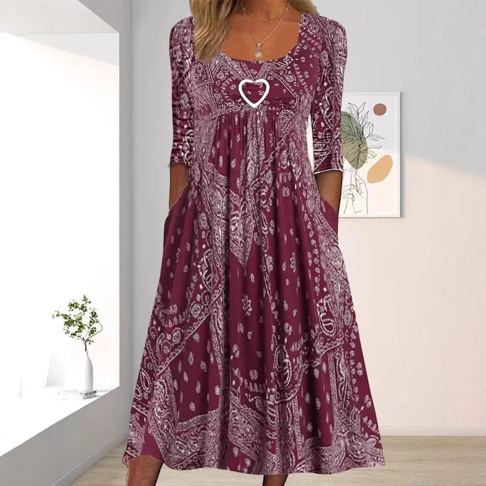 Casual Floral Print Dress for Women Trendy Design Perfect for Spring and Summer Wholesale Available