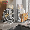 Kitchen Knife Rack Storage Rack Multifunctional Countertop Chopping Board Rack Chopsticks Cage Household Cutting Board Knife Storage Rack