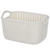 Imitation Rattan Storage Basket Desktop Small Storage Basket Plastic Storage Frame Sundries Storage Box Snacks Bathroom Washing Storage Basket