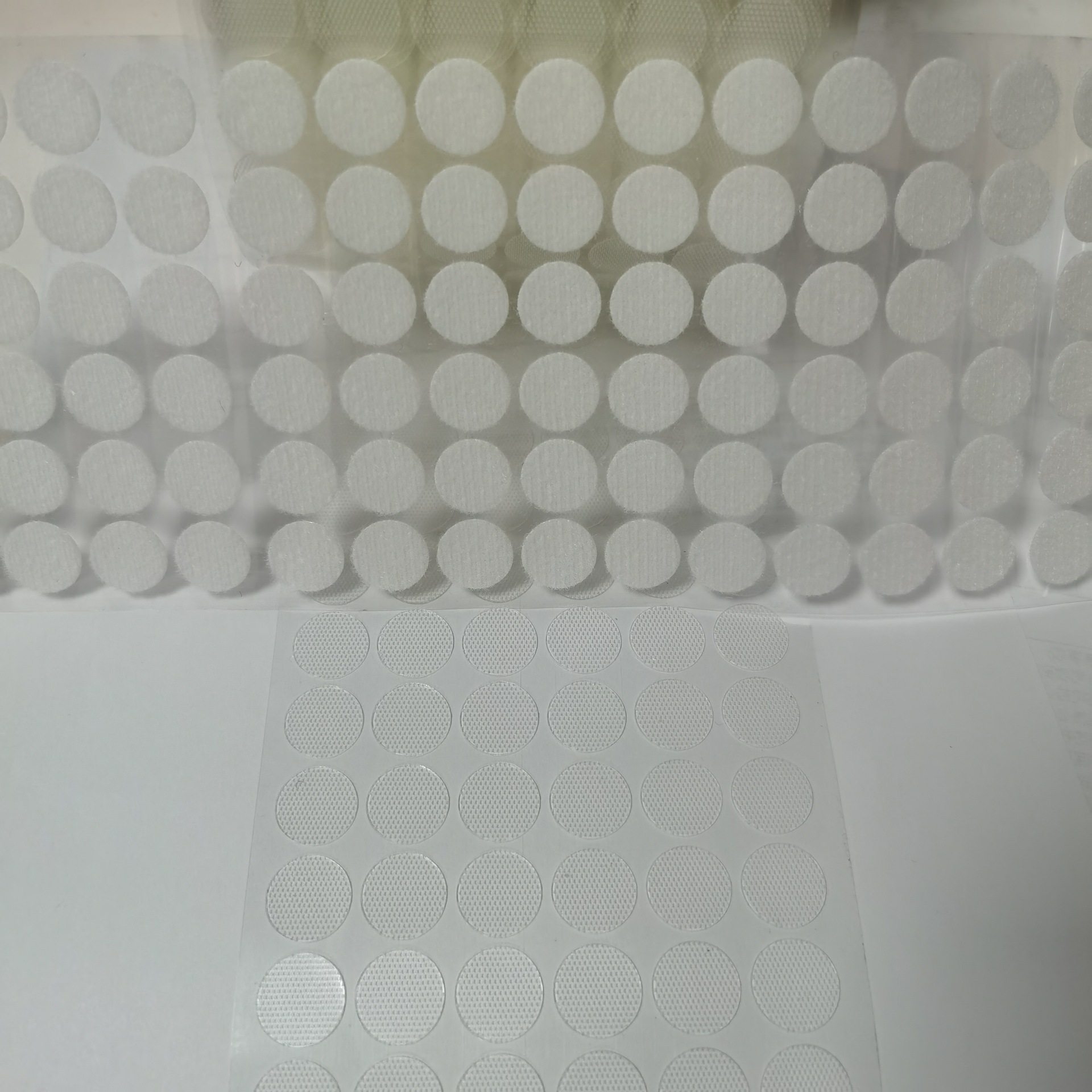 Kindergarten DIY Quiet Book Round Self-adhesive Back Glue Velcro Transparent Letter Sticker Double-sided Paste Fixed