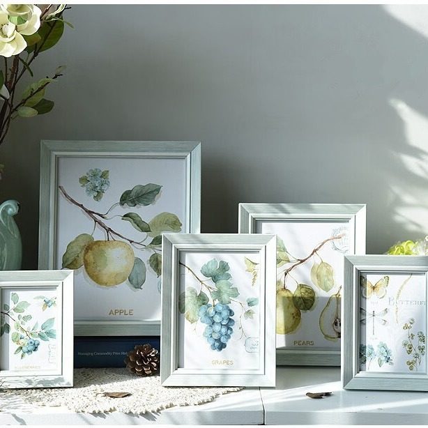 Nordic style bedside photo frame 6 inch 7 inch 8 inch A4A3 landscape photo wall photo frame set table foreign trade wholesale