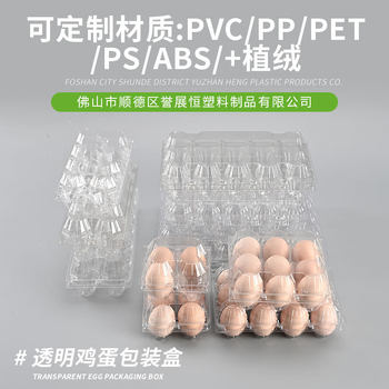 Disposable Plastic Egg Tray Transparent Egg Packaging Box with Lid Shockproof Egg Shell Tray Egg Holder 30 Pieces