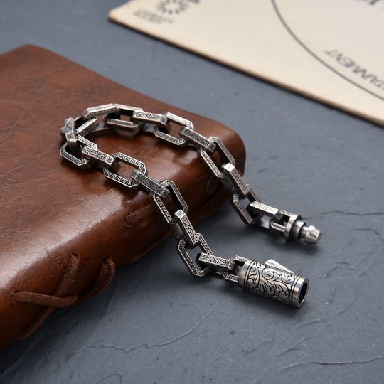 High-grade rattan pattern Bracelet Men's personalized retro simple jewelry Korean style hip hop niche design bracelet