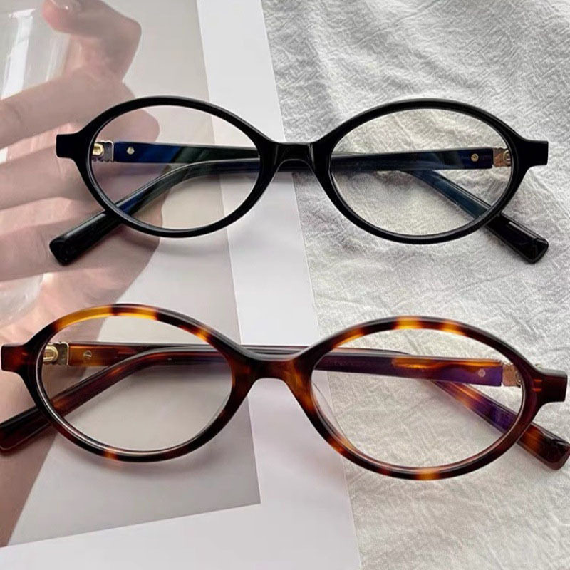 Bookish Nerd Myopia Glasses for Girls, Fresh and Natural Tortoiseshell Frame, Retro Optical Glasses, Anti-Blue Light Myopia Glasses