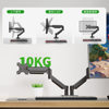 Ke Hao Cross-Border Dedicated Dual-Arm Dual-Screen Monitor Stand Free Hovering Telescopic Computer Stand Can Be Used for Home Office