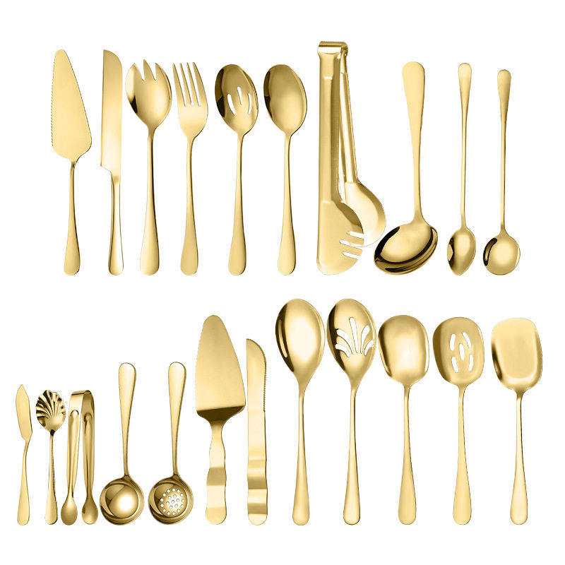 Stainless steel public tableware suit stainless steel tableware public tableware service utensils parting knife fork spoon cake shovel