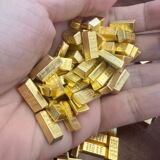 Креативные украшения из сплава золотого кирпича, мини-утолщенные маленькие золотые слитки, счастливые слитки, открытие новоселья, свадебные подарки, обустройство дома