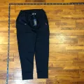 Qr code navy blue red label pants