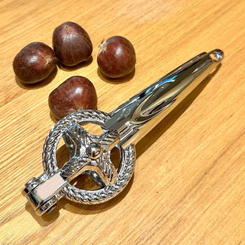 304 Stainless Steel Chestnut Peeling Tool Zinc Alloy Cross-Cut Chestnut Clip Labor-Saving Chestnut Opener Nut Clip