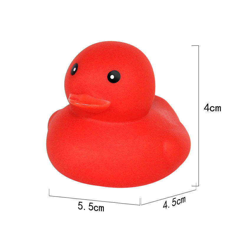小黄鸭子宝宝戏水玩具婴儿洗澡捏捏乐发声大黄鸭儿童戏水玩具