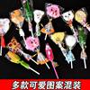 Internet-Famous Cute Gummy Lollipops Bulk Candy Wholesale Children's Snacks Cartoon Christmas Halloween Candy Wholesale