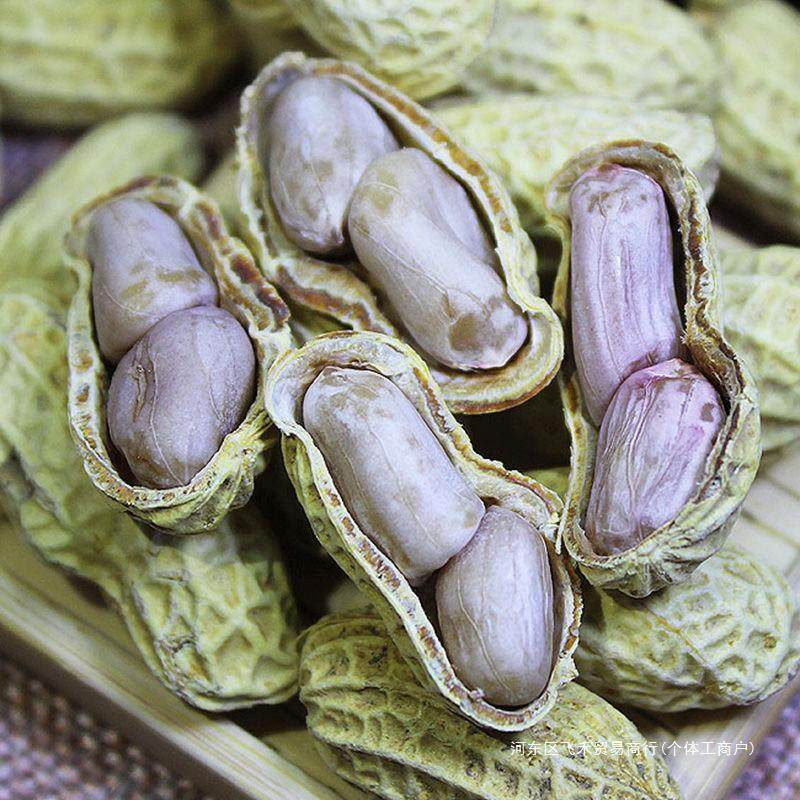 New Longyan Boiled Peanuts, Sun-Dried, Salted, Boiled, Salty, Dry, Roasted Snacks, Nuts, Purple Peanuts Wholesale