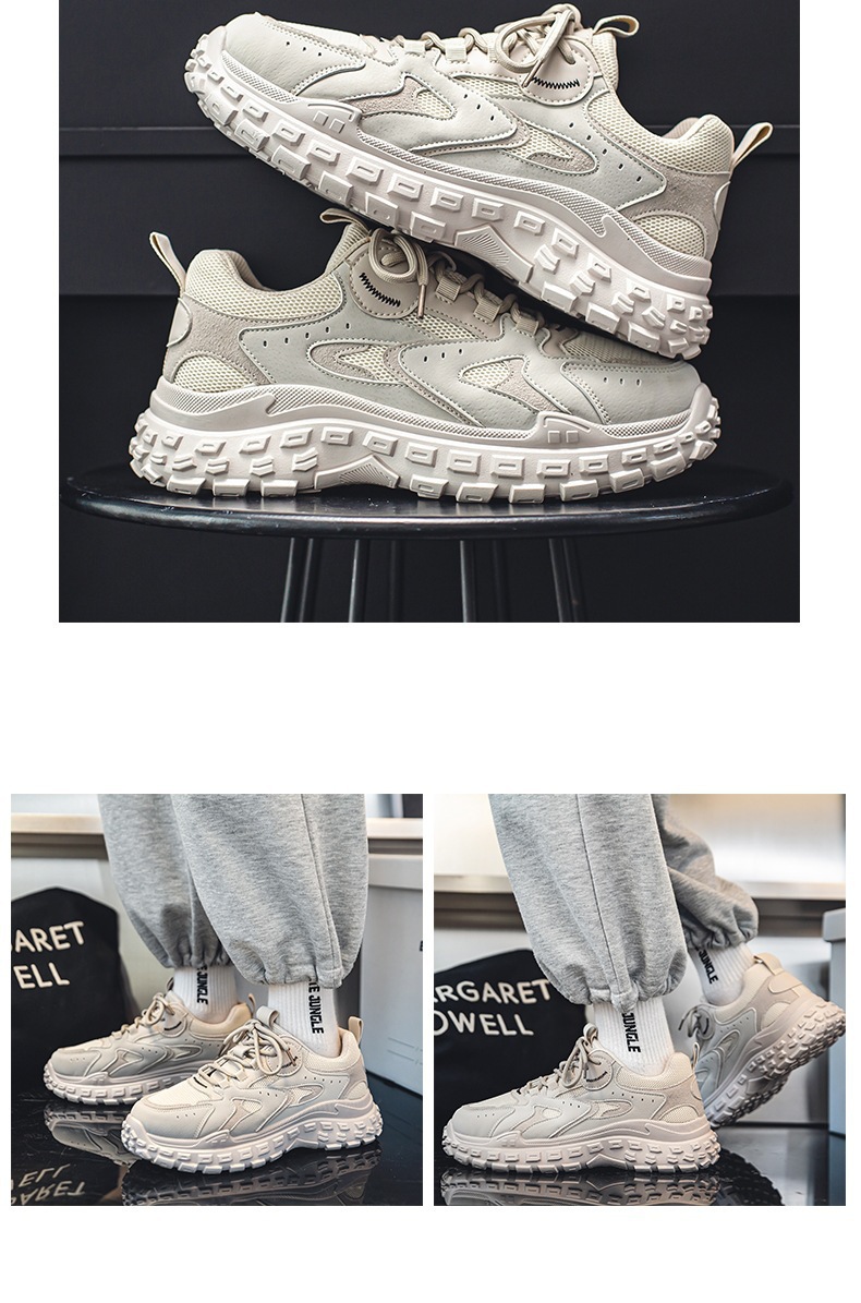 Autumn Men's Shoes, Sports and Leisure Dad Trendy Shoes, Versatile Work and Construction Site Non-Slip Wear-Resistant Tire-Soled Labor Protection Shoes 10 O1CN01k2DeXF1fAw5R9L9Yf !!2216819813967 0 cib
