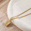 Cross-Border Foreign Trade New Glossy Letter Necklace Niche Versatile Pendant European and American Fashion High-End Simple Clavicle Chain