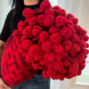 Wedding Red Rose Bouquet Blanket Wedding Celebration Multifunctional Blanket Blanket Wedding Bride Souvenir