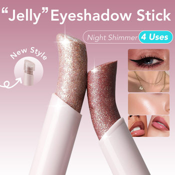 Cross-Border Makeup Gicymanty Jelly Eye Shadow Stick Starlight Pearlescent Fine Glitter Eye Shadow Pen Highlighter Brightening