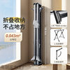 Retractable Floor-Standing Clothes Drying Rack with Double Poles, Windproof and Thickened Aluminum Alloy Balcony Quilt Drying Artifact