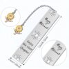 Amazon Hot Sale Stainless Steel Hollow Bookmark Sunflower Pendant Retirement Gift Gratitude Teacher Colleague Gift
