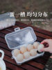 Outdoor Egg Storage Box with Egg Holder Shockproof Portable Transparent Plastic Box 8-Pack 4-Pack 3-pack Beauty Egg Packaging Box