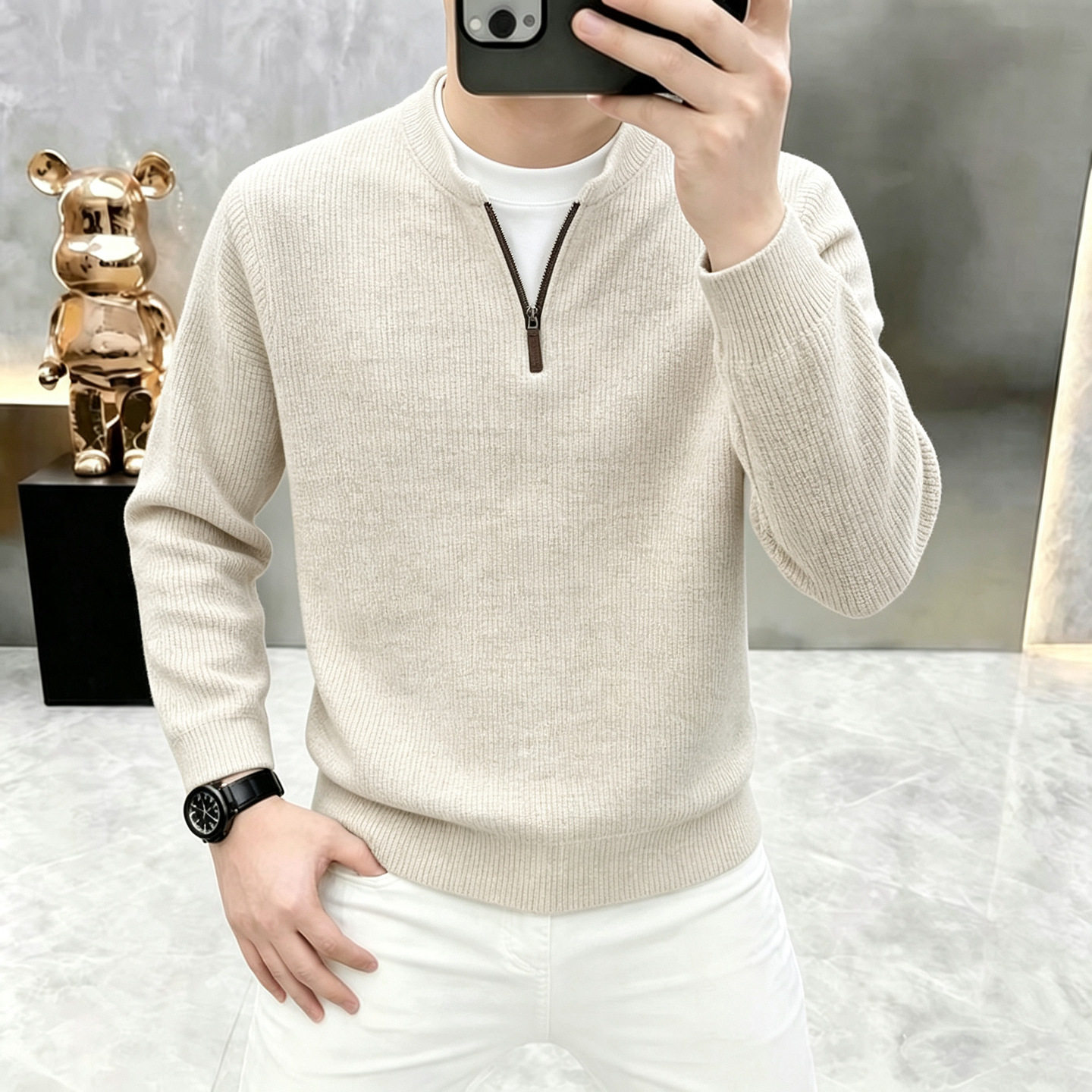 Hỗn hợp sợi hóa học (polyester) pha lụa tơ tằm và cashmere