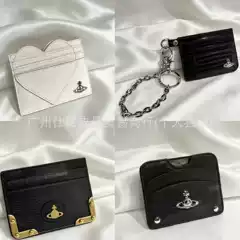 New Style Empress Empress Card Holder, Genuine Leather Card Holder, Card Case with Crackle Pattern, Toothpick Pattern, Crocodile Pattern, Saturn Patent Leather Multi-Card Holder
