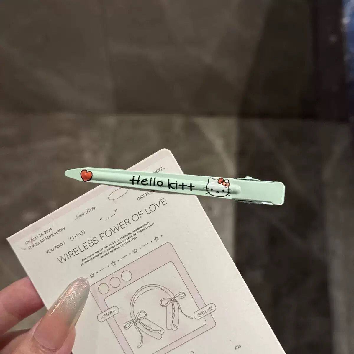 卡通kt猫侧边夹发夹学生蓬松洗脸化妆一字夹高颜值碎发刘海夹发卡