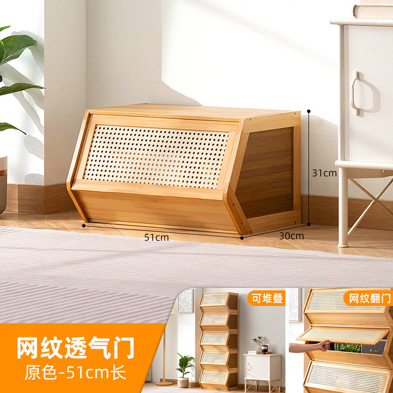 书柜置物架客厅带柜门储物柜一体格子柜展示柜落地多层组合柜书架