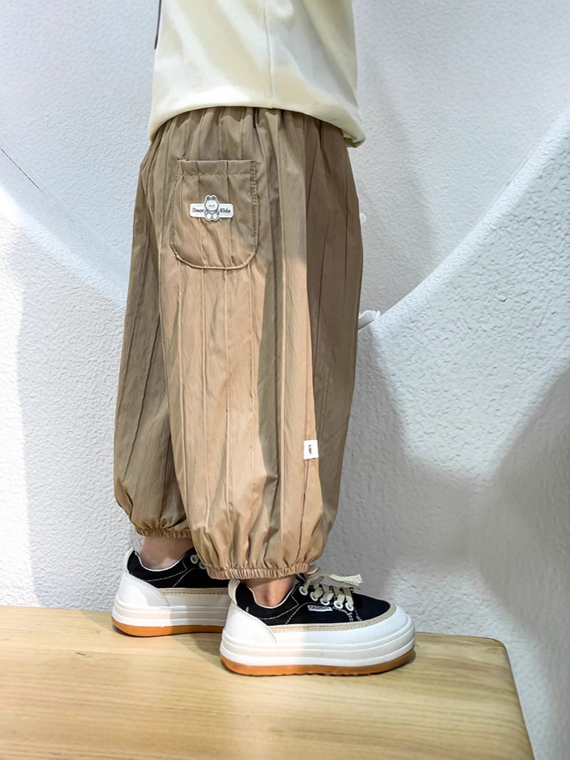 Pantalones de farol de siete piezas para niños y niñas, modelo coreano, nuevo de primavera y otoño, transpirables, delgados, para uso exterior