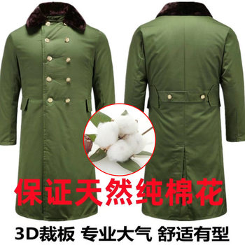 Inspected Raw Cotton Military Coat in Stock Security Cold-Proof Clothing 2.5kg Thick Cotton Coat Military Green 85 Men's White Cotton