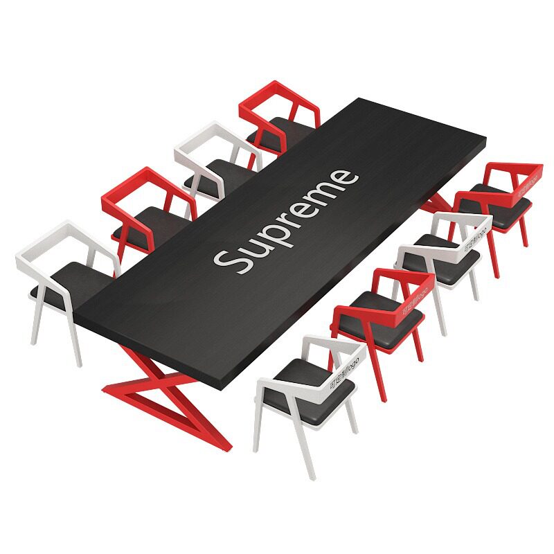 工业风实木餐桌简约咖啡厅奶茶店桌椅组合酒吧办公室会议桌长条桌