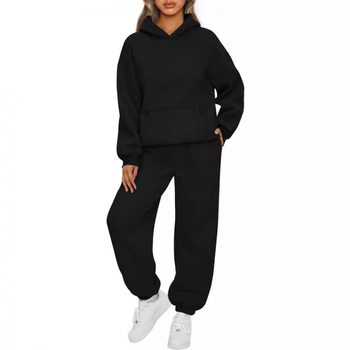 Amazon 2025 Cross-Border Unisex Set Ebay Home Leisure Sports Sweatshirt and Jogger Pants Casual Pants
