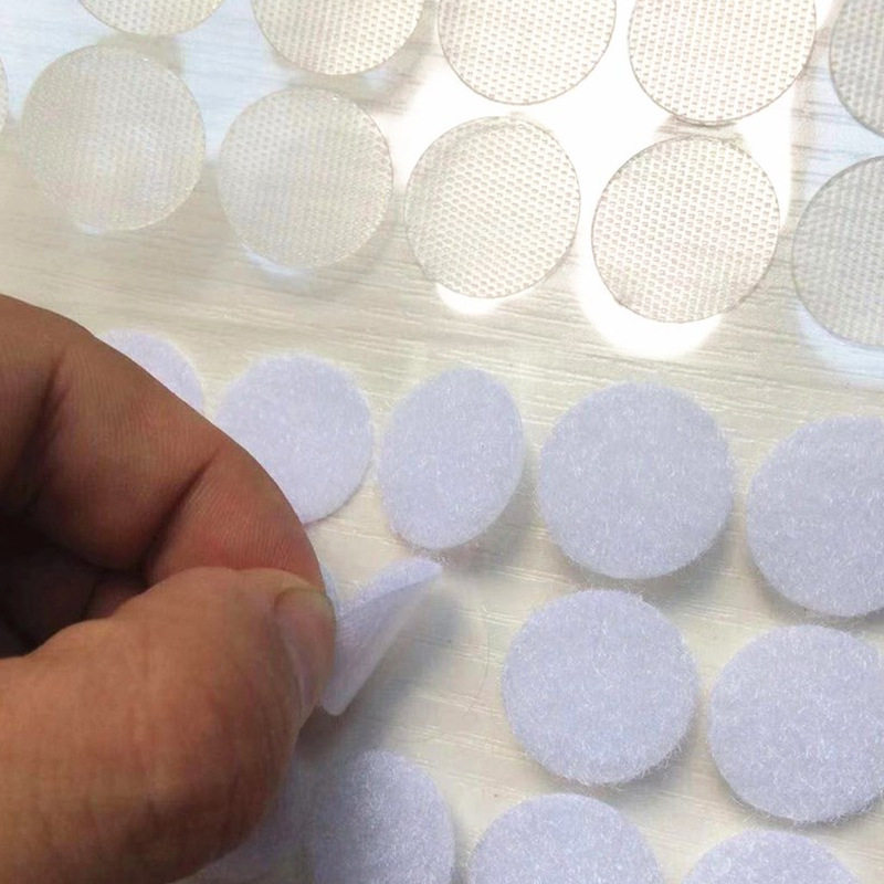 Quiet Book Small Dot Back Adhesive Round Fixed Adhesive Velcro with Double-sided Adhesive Buckle with Adhesive DIY Double-sided Self-adhesive