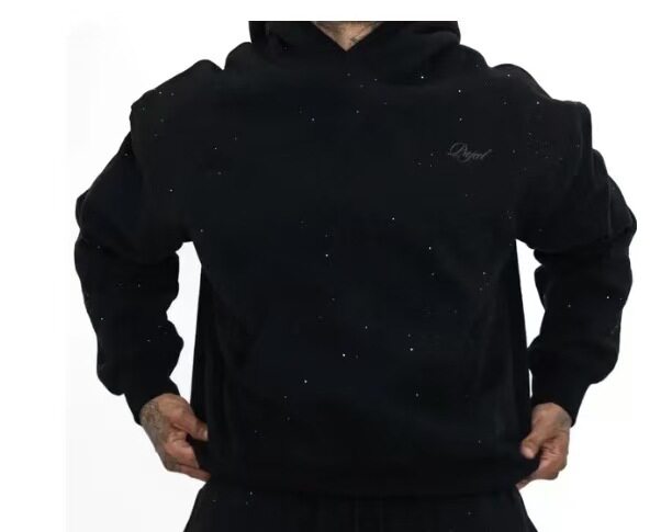 Unisex Starry Sky Graphic Sweatshirt Set Trendy Rhinestone Letter Design Fall Winter Fashion Wholesale Available