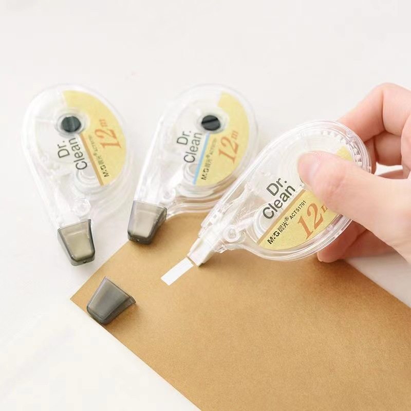 Morning Light Stationery Act51701 Correction Tape Simple Portable Correction Tape for Primary School Students Correction Tape 12m Correction Tape