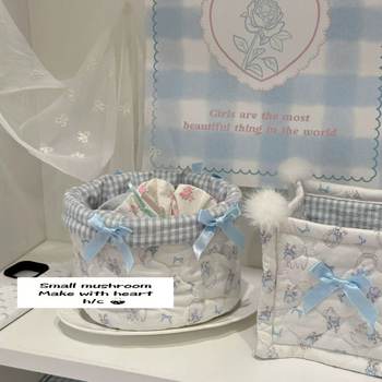 New ballet wind sweet dream ~ cute cat girl heart hair storage basket manual storage basket sundries finishing