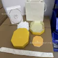 Yellow necklace packaging box; set