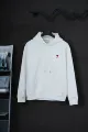 White [922 little heart thickened hooded style]