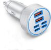 Car Charger Mobile Phone Cigarette Lighter Conversion Plug Car Charger Socket Car Interface Cross-Border Type-C Charger